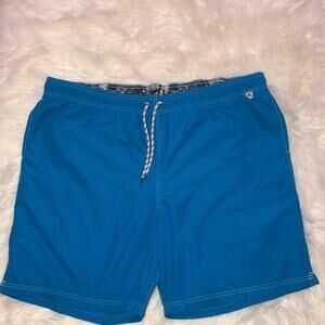 Mens Lands End Blue Swim-trunks Size XXL